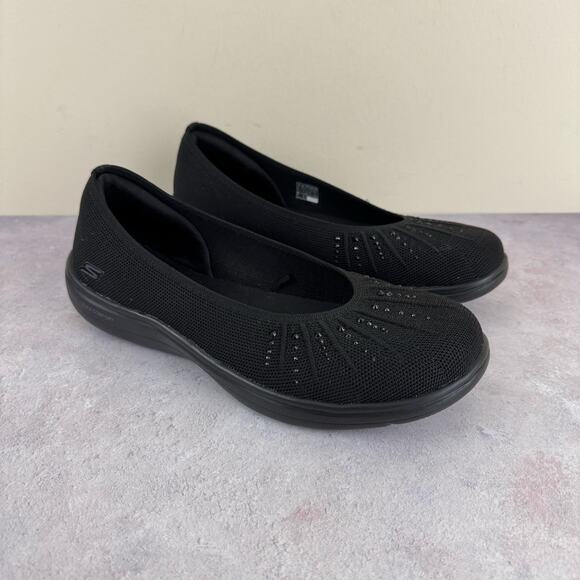 Skechers On The Go Flex Radiant Knit Ballet Flats Skimmers Slip On Womens Size 9 - Picture 1 of 10